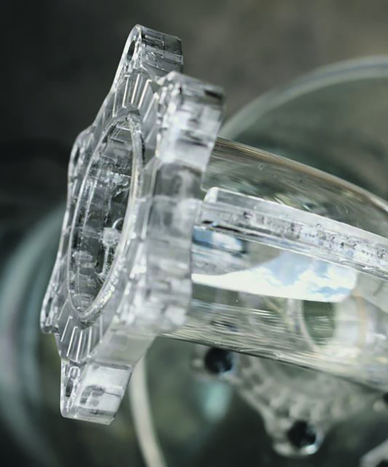 Die aseptischen Flansche von Algoliner erlauben eine rein mechanische...