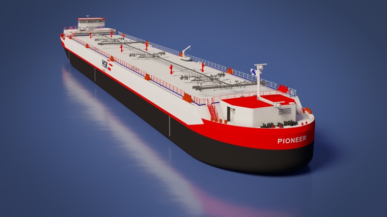 HGK Shipping treibt die Entwicklung von Europas erstem Gastankschiff für den...