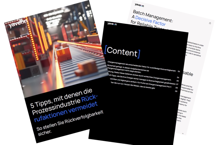 5 Tipps, mit denen die Prozessindustrie Rückrufaktionen vermeidet © Yaveon
