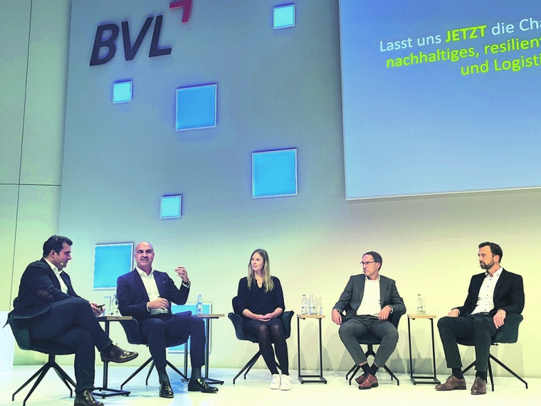 Panel „Supply Chains im Wandel“ (v.l.n.r.): Payam Dehdari (HS Stuttgart),...