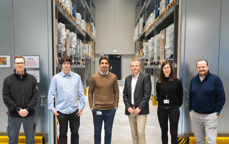 V.l.n.r.: Pharmaserv: Christoph Rau, Marius Hawig, Manuel Sierra Garcia und...