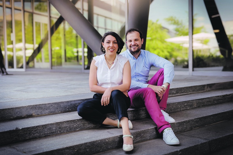 Das Gründerteam von Biosimo: Sotiria Mostrou (CEO) und Maximilian Moser (CTO).