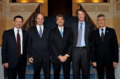 The picture shows (from left to right): Callum MacLean, Member of the Board of...