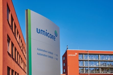Umicore site in Hanau, Germany.