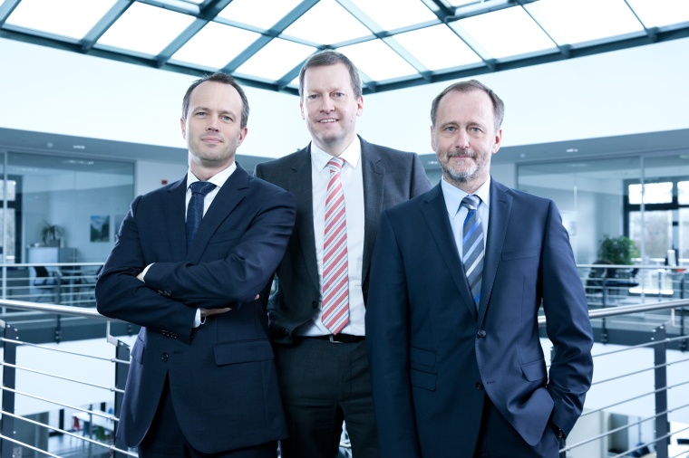 Werner Heiliger, Peter Greven, Dr. Hermann Josef Stolz; (v.l.n.r.)...