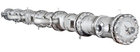 Miprowa production reactor for a throughput capacity of up to 10,000 t/a with a...