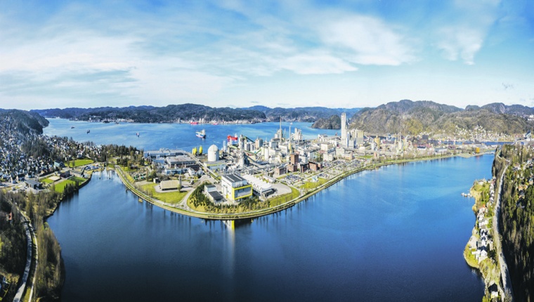 Aerial view of Herøya Industrial Park. © Dag Jensen