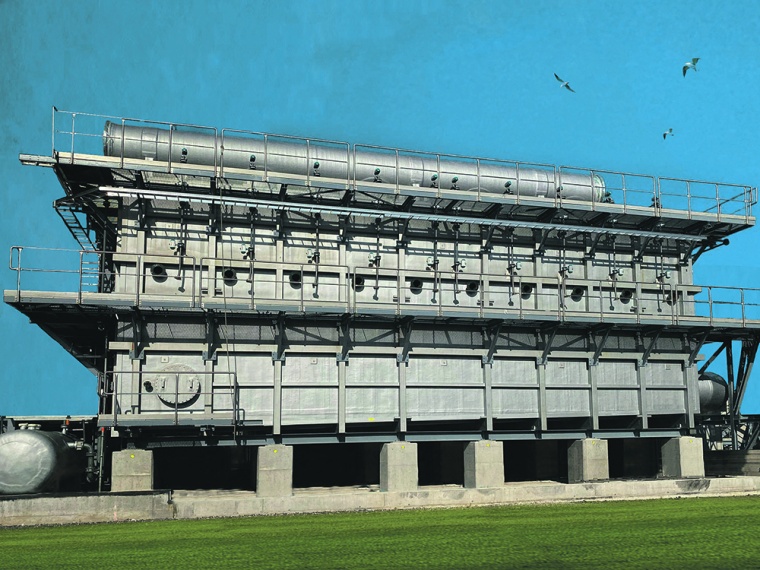 Exterior view of KVT’s Oxysulf reactor. © KVT