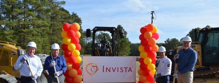 The Invista nylon site in South Carolina hosted a groundbreaking ceremony for...
