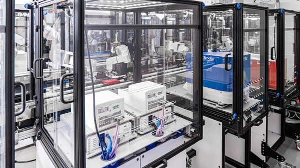 A collection of Reconfigurable Automation Carts (RACs) that are designed to...