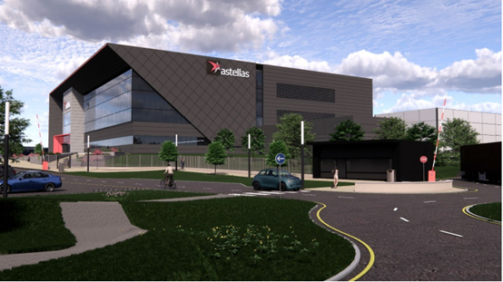 A concept image of Astellas planned drug production facility in Ireland....