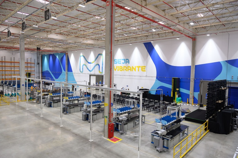 Interior area of the Merck new distribution center in Brazil. The new €20...
