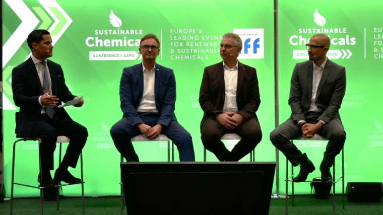The panel at the recent Sustainable Chemicals Expo & Conference (from left to...