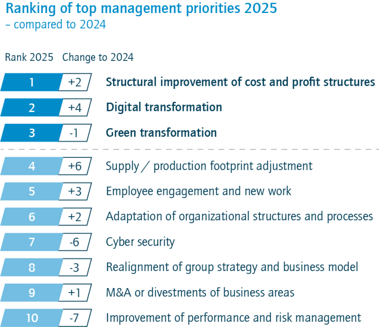 Executives’ Priorities 2025: This year will be another year of cost and...