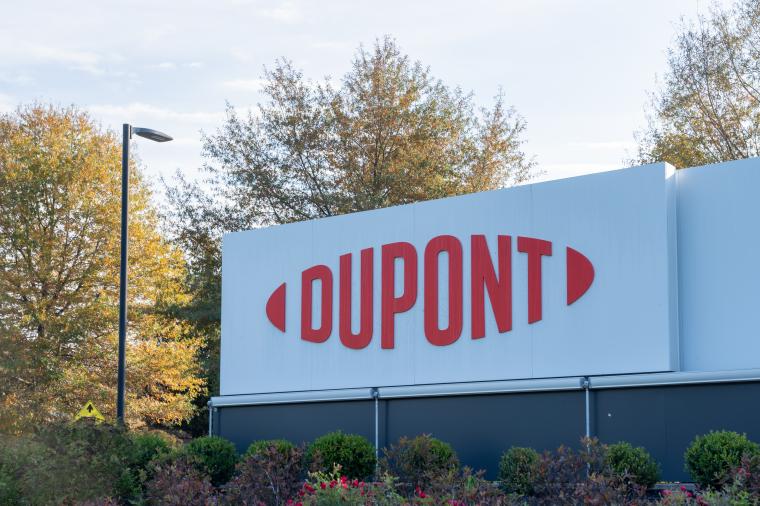 DuPont logo on a building
