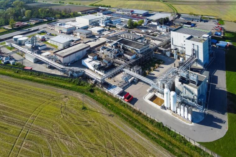 Farmabios site aerial view.
