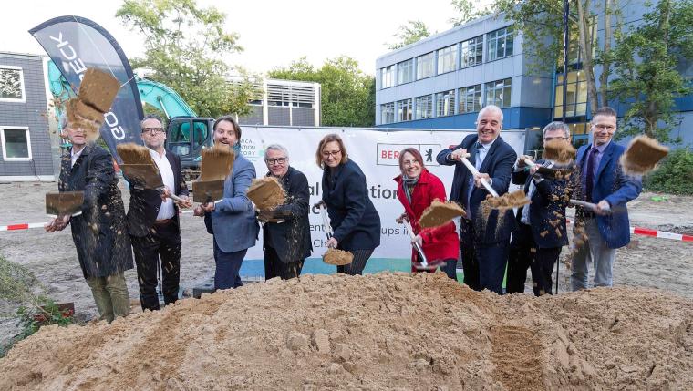 Representatives at the groundbreaking