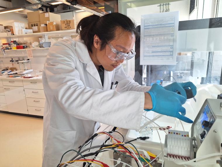 Researcher in the laboratory.