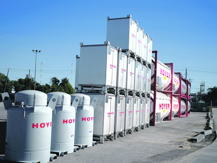 Verschiedene IBC-Typen ermöglichen Hoyer eine bedarfsgerechte Steuerung von...