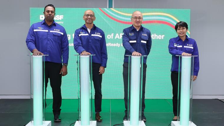 Company representatives at the inauguration